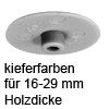 Abdeckkappe kieferfarben für Holzdicke 16-29 mm Kunststoffkappe Minifix 15 kieferf.