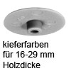 Abdeckkappe kieferfarben für Holzdicke 16-29 mm Kunststoffkappe Minifix 15 kieferf.