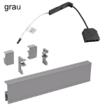 KIARO LED Komponenten grau 
