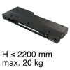 Klappendämpfer mit Push-Open und Soft-Close Türgröße bis H 2200 mm × B 600 mm, max. 20 kg