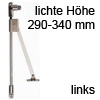 Bremsklappenhalter mit Magnet Klassik D/290 links Klappenbremse + Magnet 290-340 mm li.