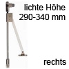 Bremsklappenhalter mit Magnet Klassik D/290 rechts Klappenbremse + Magnet 290-340 mm re.