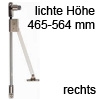 Bremsklappenhalter mit Magnet Klassik D/465 rechts Klappenbremse + Magnet 465-564 mm re.