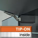 AVENTOS HK Klappenhalter Set tiefgrau für TIP-ON 