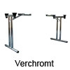 Klapptisch-Gestell Komplettset Foldix T, verchromt FOLDIX T chrom