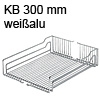 Einhängekorb alufarben für KB 300 mm Korb alu 250x467x110 mm