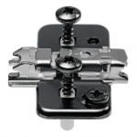174H7 CLIP top Exzenter-Kreuzmontageplatte + Schraube, onyxschwarz 