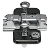 Exzenter-Kreuzmontageplatte + Schraube - H 11,5 mm, schwarz 174H7130EOX - 3 mm Distanz, ONS