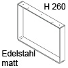 Sideboard Kufe H 260 Edelstahl, Profil 60 x 8 mm Edelstahlkufe Sideb. 260x520 - matt geb.