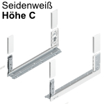 Legrabox free Zarge Höhe C (177 mm) NL 350-650 mm, seidenweiß 
