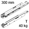 750.3001T Legrabox TIP-ON Korpusschiene, 40 kg LBX Schienen Tip-On - 40 kg / NL 300 mm
