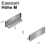 Legrabox Zarge M (90,3 mm) NL 270-650 mm, inox 