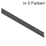 Vorderstück ohne Nut für LBX Innenauszug + Reling 