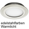 LED-Spot SMALLY rund 12 V edelstahlfarben | warmweiß 2700 K