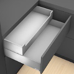 Legrabox Innenschubkasten K Bausatz Länge/Tiefe 550 mm | terraschwarz