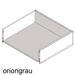 Boden + Rückwand oriongrau, für Legrabox Sets Nennlänge (NL) 270 mm | Breite 300-400 mm