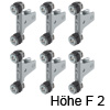 Frontbefestigungs-Set EXPANDO T für Höhe F, Version 2 LBX Fronthalter-Set Exp. T, Höhe F (6xM)