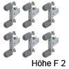 Frontbefestigungs-Set EXPANDO für Höhe F, Version 2 LBX Fronthalter-Set Exp., Höhe F (6xM)