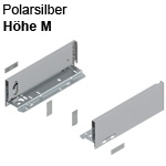 Legrabox Zarge M (90,3 mm) NL 270-650 mm, polarsilber 