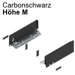 Legrabox Zarge M (90,5 mm), carbonschwarz 