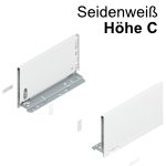 Legrabox Zarge C (177 mm) NL 270-650 mm, seidenweiß 