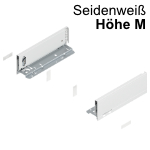Legrabox Zarge M (90,3 mm) NL 270-650 mm, seidenweiß 