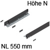 770N5502S Legrabox Zarge N (66,5 mm), schwarz LBX Zarge pure N - 550 mm, terraschwarz
