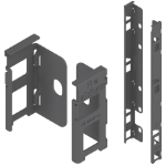 Rückwandhalter-Set Legrabox, Oriongrau 