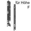 ZB7F000S Rückwandhalter-Set LBX, Oriongrau RW-Halter Holz - Höhe F - oriongrau