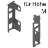 ZB7M000S Rückwandhalter-Set LBX, Oriongrau RW-Halter Holz - Höhe M - oriongrau