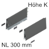 470K3002S K-Zarge Höhe 129 mm, oriongr. Merivobox Zarge K - 300 mm, oriongrau