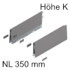 470K3502S K-Zarge Höhe 129 mm, indiumgr. Merivobox Zarge K - 350 mm, indiumgrau