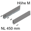 470M4502S Zarge Höhe 91 mm, indiumgr. Merivobox Zarge M - 450 mm, indiumgrau