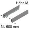 470M5002S Zarge Höhe 91 mm, indiumgr. Merivobox Zarge M - 500 mm, indiumgrau