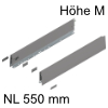 470M5502S Zarge Höhe 91 mm, indiumgr. Merivobox Zarge M - 550 mm, indiumgrau