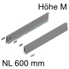 470M6002S Zarge Höhe 91 mm, indiumgr. Merivobox Zarge M - 600 mm, indiumgrau