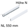 470N5502S Zarge Höhe 68,5 mm, weiß Merivobox Zarge N - 550 mm, seidenweiß