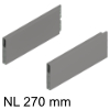 ZL4.270S.E MERIVOBOX BOXCAP H 100,8 x L 260 mm, indiumgr. Boxcap-Set indiumgrau, NL 270 mm