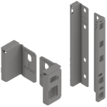 Rückwandhalter-Set Merivobox, Indiumgrau 