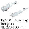 T60H4140 TIP-ON BLUMOTION Einheit, Typ S1 Set Tip On Blumotion S1 - NL 270-300 mm, 10-20 kg
