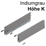 Merivobox Zarge K (129 mm), indiumgrau 