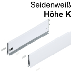 Merivobox Zarge K (129 mm), seidenweiß 