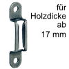 Korpus-Verbinder verdeckt, L 58 x B 13 mm Verbinder Modular schnelll lösbar, ab 17 mm Dicke