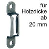 Korpus-Verbinder verdeckt, L 58 x B 16 mm Verbinder Modular schnelll lösbar, ab 20 mm Dicke