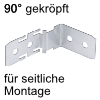 Befestigungswinkel für Griff-Mulde Winkel 90 Grad gekröpft für seitliche Befestigung mit Zubehör