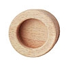 Muschelgriff Buche natur, Ø 60 mm 