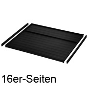 Deckelplatte für 16 mm Schrankseiten, Set dunkelgrau 