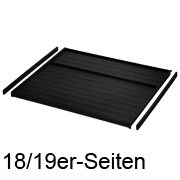 Deckelplatte für 19 mm Schrankseiten, Set dunkelgrau 