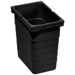 Abfallsammler 8 Liter, H 310 mm dunkelgrau