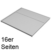 Deckelplatte für 16 mm Seiten hellgrau 